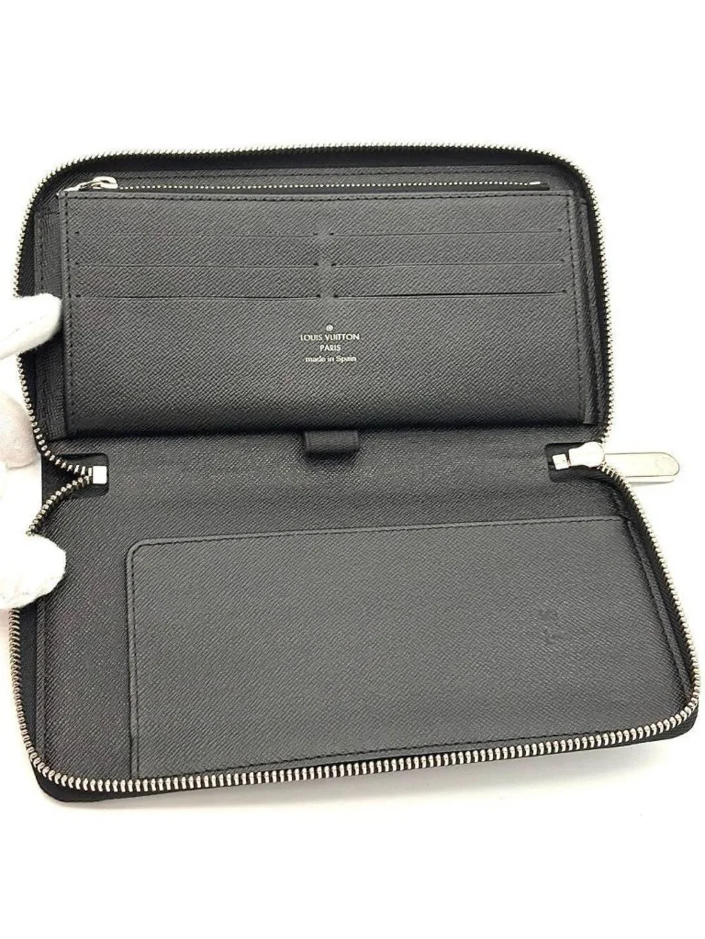 Louis Vuitton Wallet Damier Graphite Zippy Organizer Black